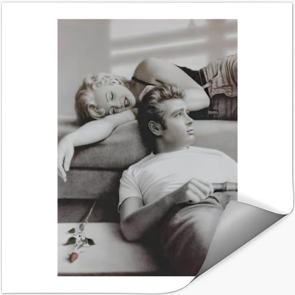 Marilyn Monroe James Dean Stickers-image
