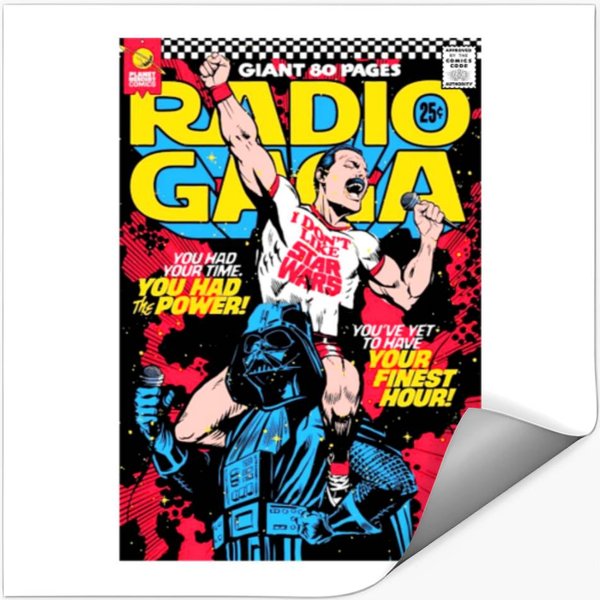 Queen Concert In Radio Gaga Classic Stickers-image