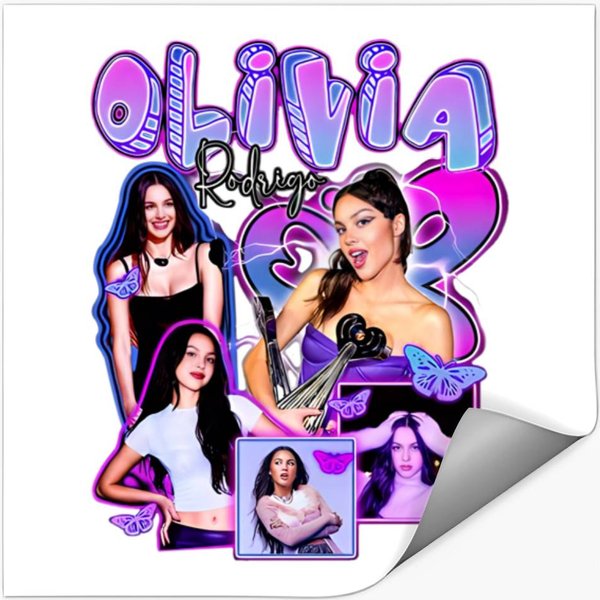 Vintage Olivia Rodrigo Stickers, Olivia Rodrigo Bootleg Stickers-image