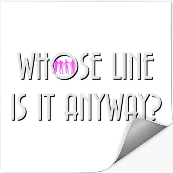 Vintage Whose Line Is It Anyway Logo Stickers-image