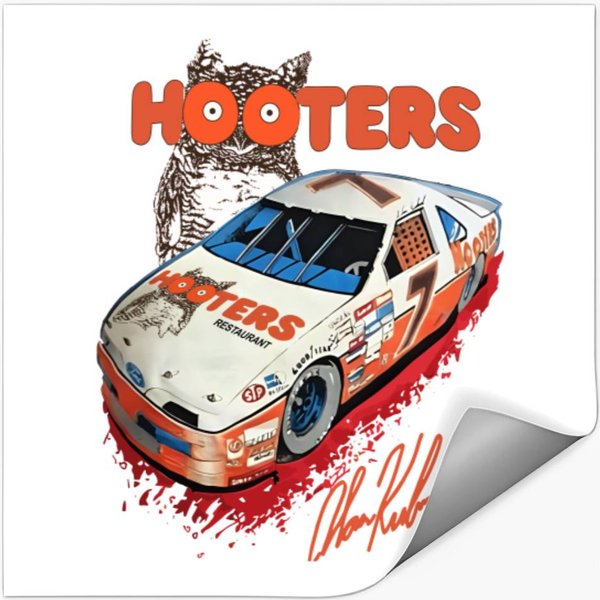 Alan Kulwicki Hooters Racing Stickers-image