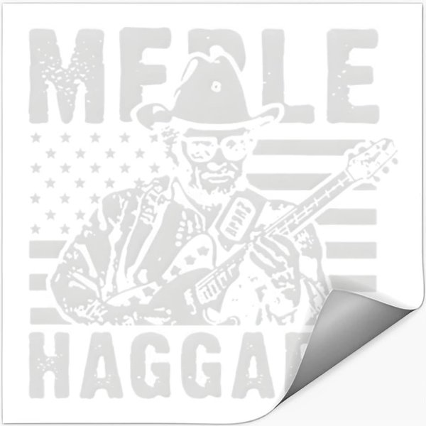 Merle Haggard Vintage Sticker-image
