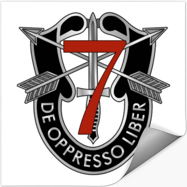 7Th Special Forces Group Crest Stickers-image