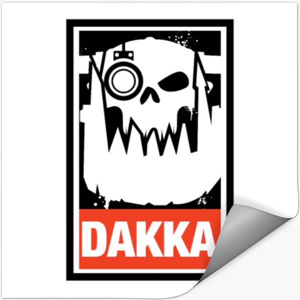 Dakka Orks Greenskins 40K Stickers-image