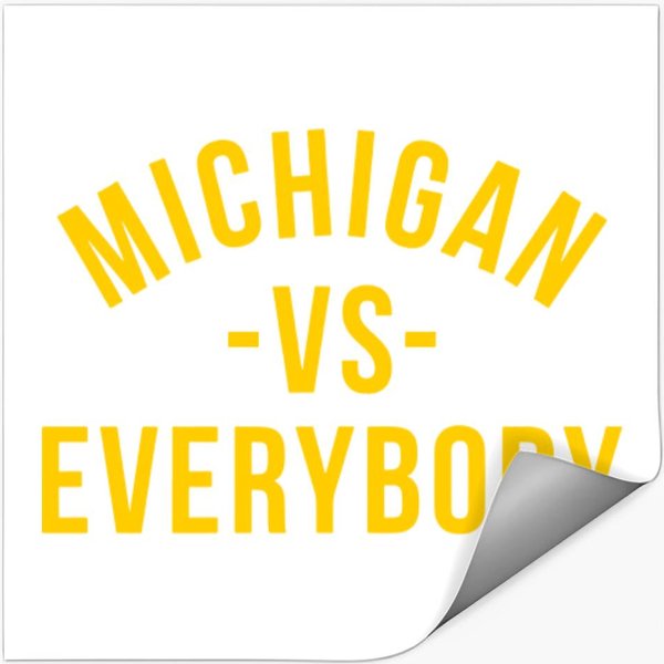 Michigan Football Vs Everybody Stickers-image
