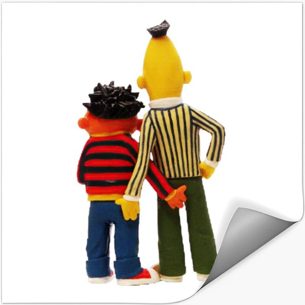 Real Love Bert And Ernie Stickers-image