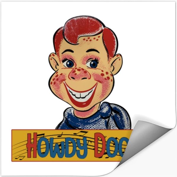 Howdy Doody Time Funny Stickers-image