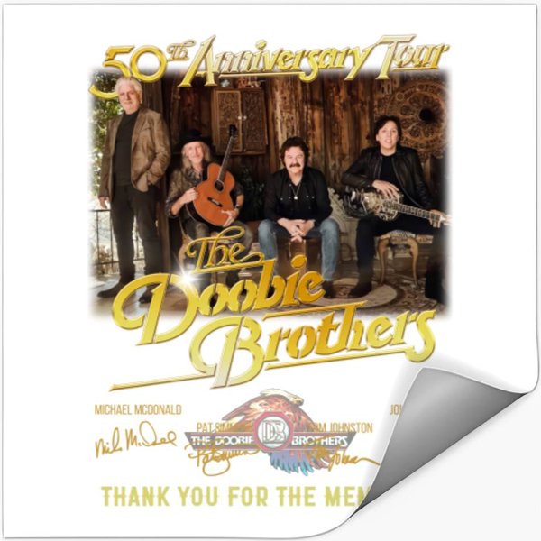 The Doobie Brothers 50Th Anniversary Tour Thank You Stickers-image