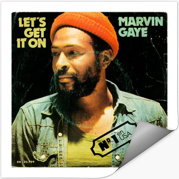 Marvin Gaye Fan Gift Stickers-image