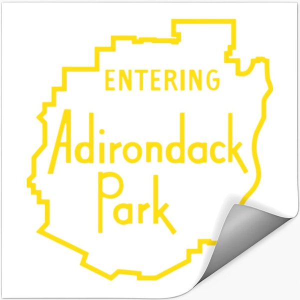 Entering Adirondack Park Sign Stickers-image