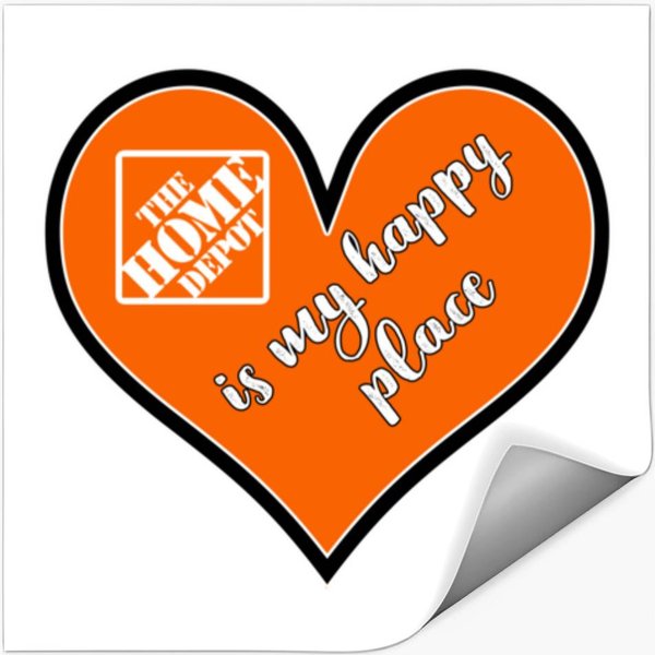 Home-Depot Depot Is My Happy Place Stickers-image