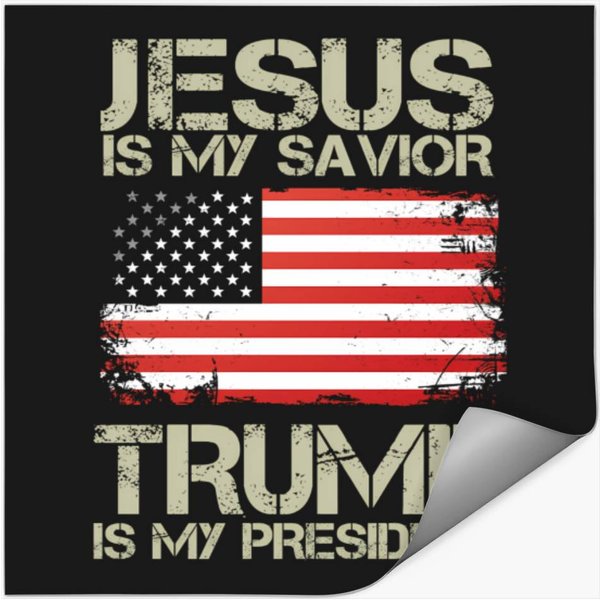 Jesus Is My Savior Is My President 1 Stickers-image