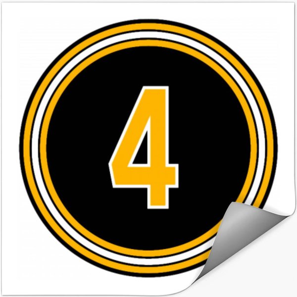 Bobby Orr Number 4 Jersey Boston Stickers-image