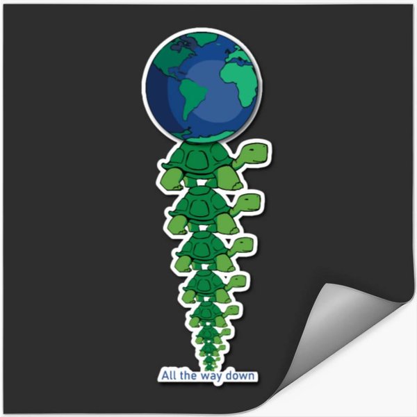 Turtles All The Way Down Stickers-image