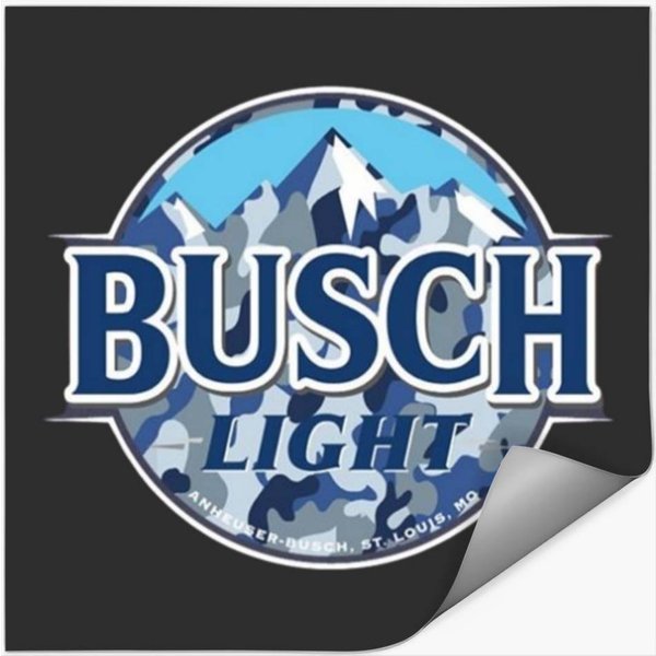 Arctic Camo Light Beer Busch Latte Sticker-image