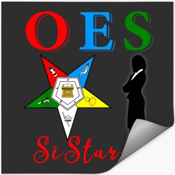 Oes Sistar Sister Order Of The Eastern Star Pare Stickers-image