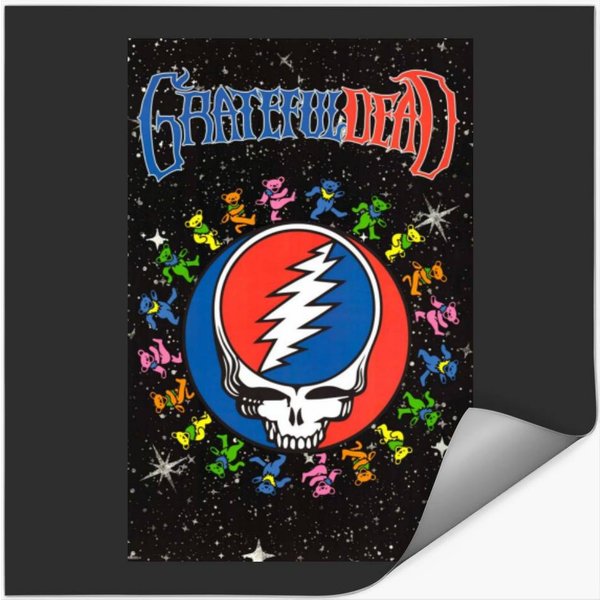 Grateful Band Dead Stickers - Fun Tribute For Grateful Dead Fans-image