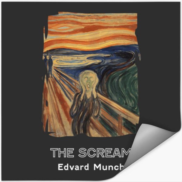 The Scream By Edvard Munch Stickers-image