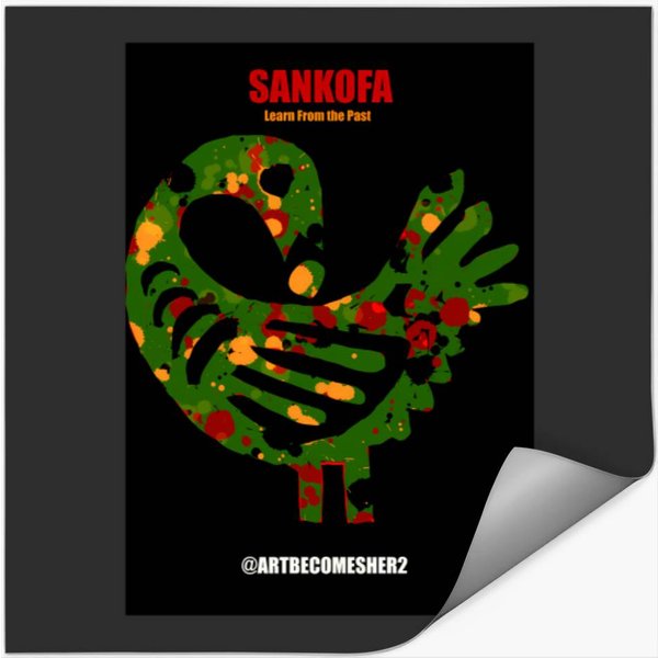 Sankofa - Learn From The Past Stickers-image