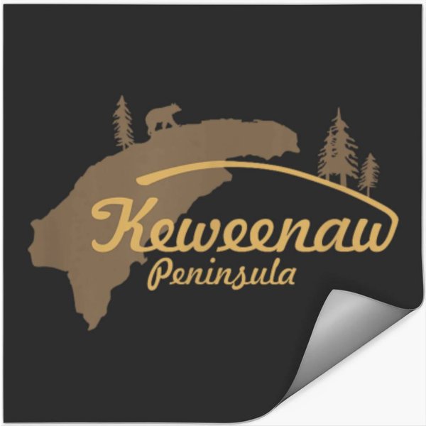 Keweenaw Peninsula Upper Michigan Stickers-image