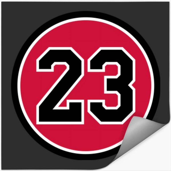 Michael Jordan 23 Jersey Number 1753 Stickers-image