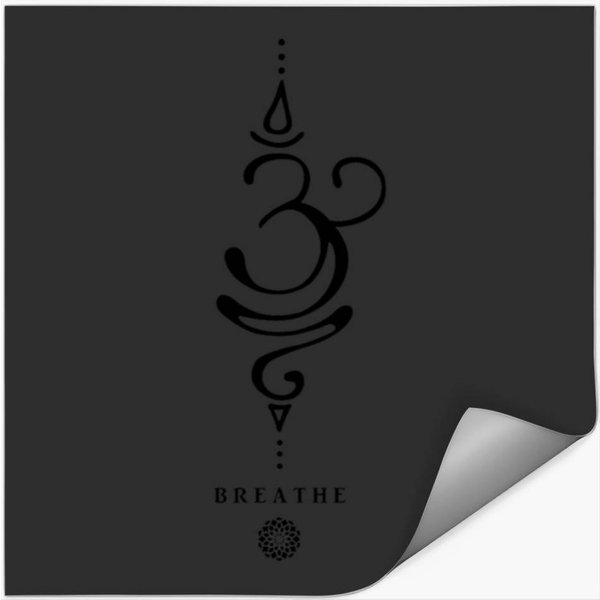 Sanskrit Breathe Symbolsanskrit Breathe Symbol Stickers-image