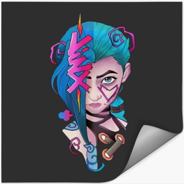 Jinx Arcane Pop T Nostalgia Stickers-image