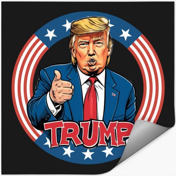 Trump-Trump-Trump Funny Stickers-image