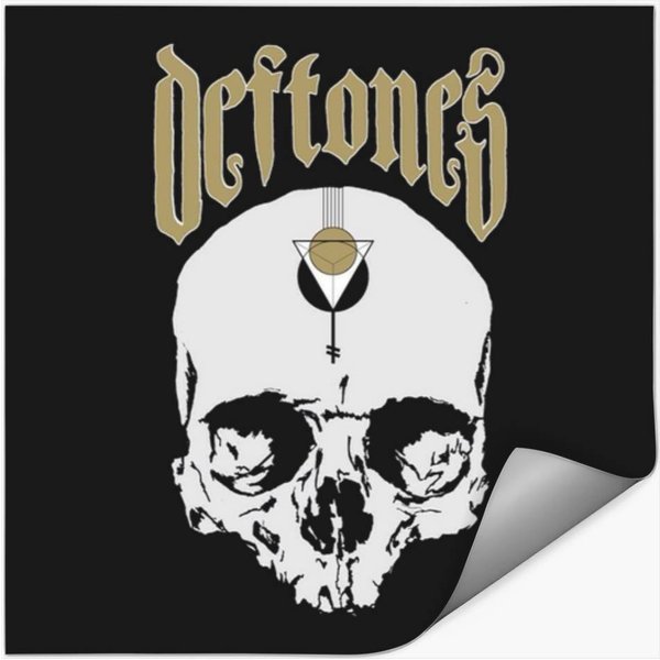 DéFtones Band Logo Cat Christmas Eyes Sticker-image