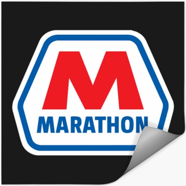 Marathon Oil Racing Lubricant Seghosamdes Relaxed Fit Stickers-image