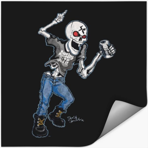 Stone Cold Steve Austin Skeleton Stickers-image