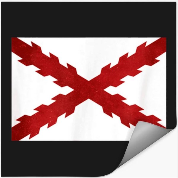 Spanish Empire Tercio Cross Of Burgundy Stickers-image