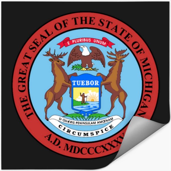 Seal Of The State Of Michigan Stickers-image