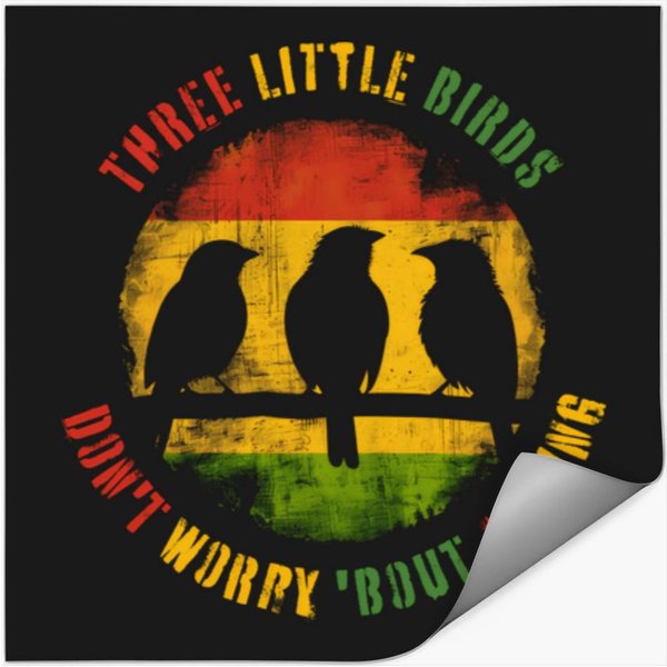 Three Little Birds Reggae 2 Stickers-image