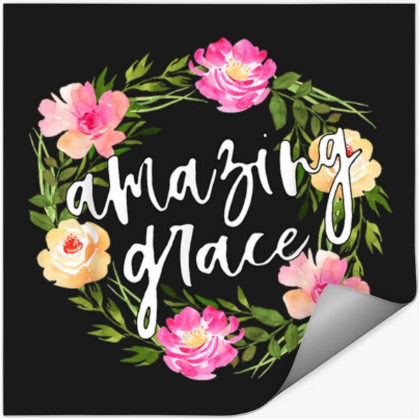 Amazing Grace Tee Inspiring Christian Stickers-image
