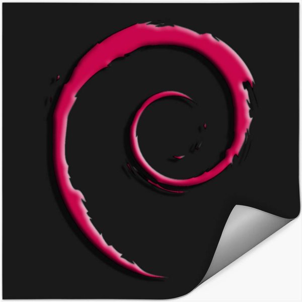 Debian-Logo-- T-Shirt Stickers-image