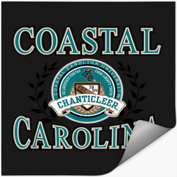Coastal Carolina Chanticleers Laurels Logo T-Shi Stickers-image