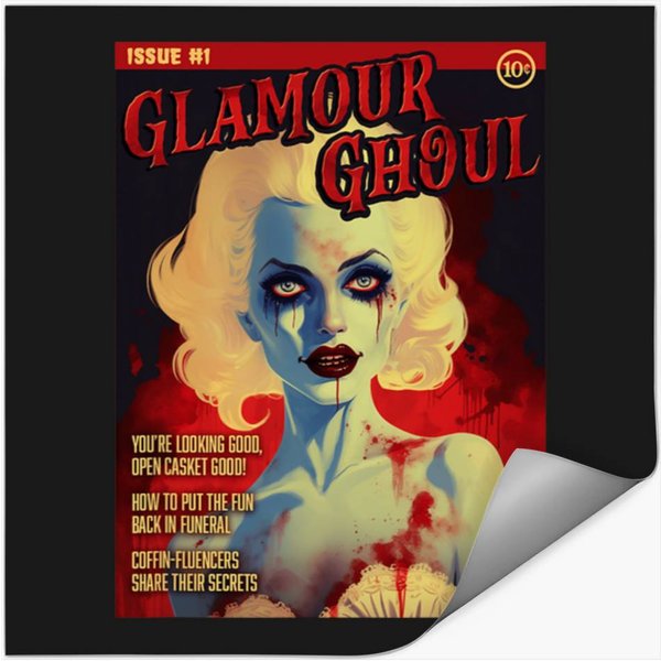 Glamour Ghoul 1950S Horror Comic Cover Stickers-image