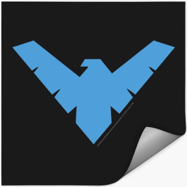 Dc Comics Nightwing Classic Superhero Blue Logo Stickers-image