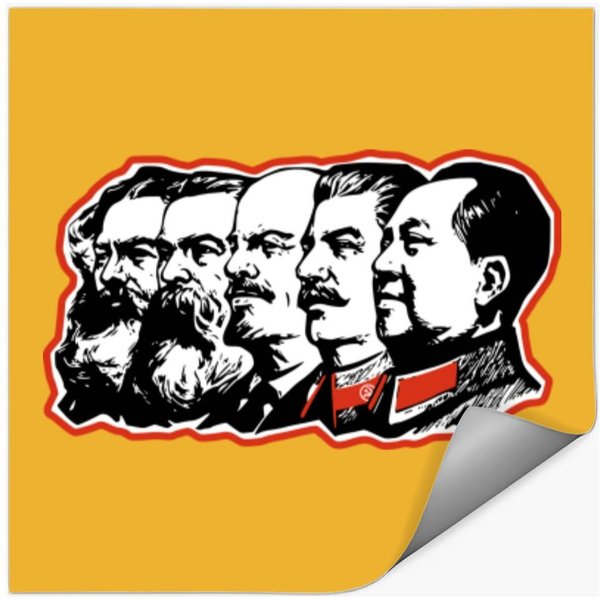 Marx Engels Lenin Stalin Mao Stickers-image