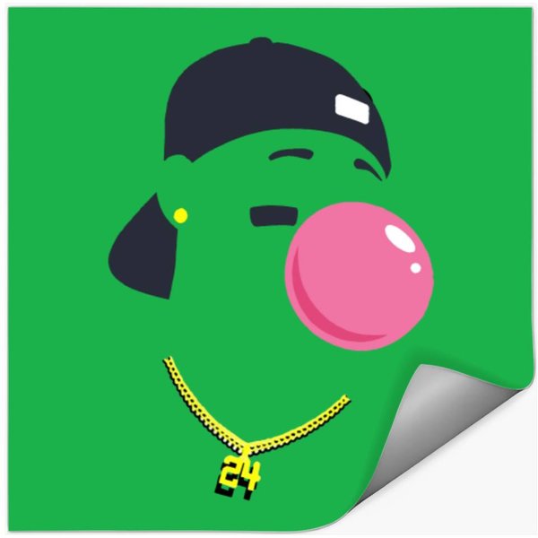 Ken Griffey Jr Bubble Gum Bubble Unisex Stickers-image