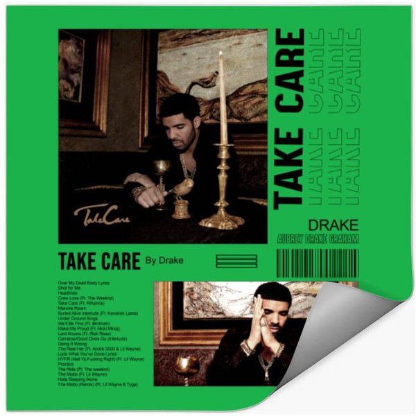 Vintage Drake Stickers - Rap Merchandise-image