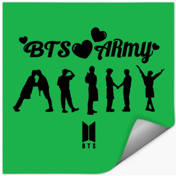 Bts Stickers - Logo & Group Designs Featuring Bts Love-image