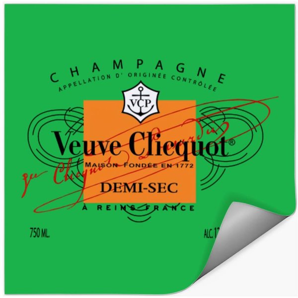 Champagne Veuve Rose Stickers-image