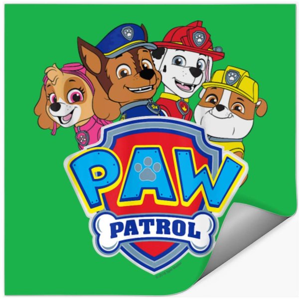 Paw-Patrol Group With Logo Stickers-image