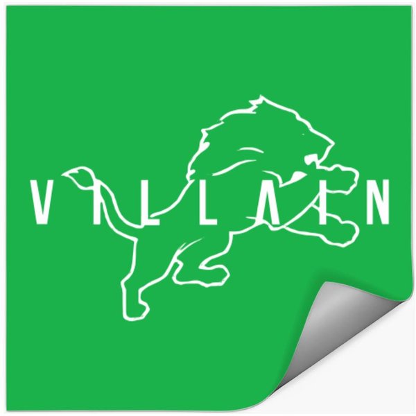 Lions Villain Football Lion Fan Stickers-image