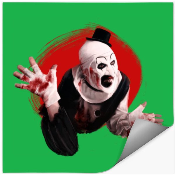 Art The Clown The Creepy Waving For You Graphic Stickers-image