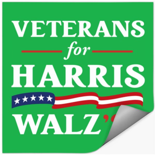Veterans For Harris Walz 2024 Vote Tim Walz Kamala Harrist-Stickers-image