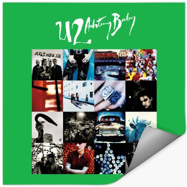 U2 Achtung Baby Sticker Set - Fan Gift For U2 Concert Tour 2023-image