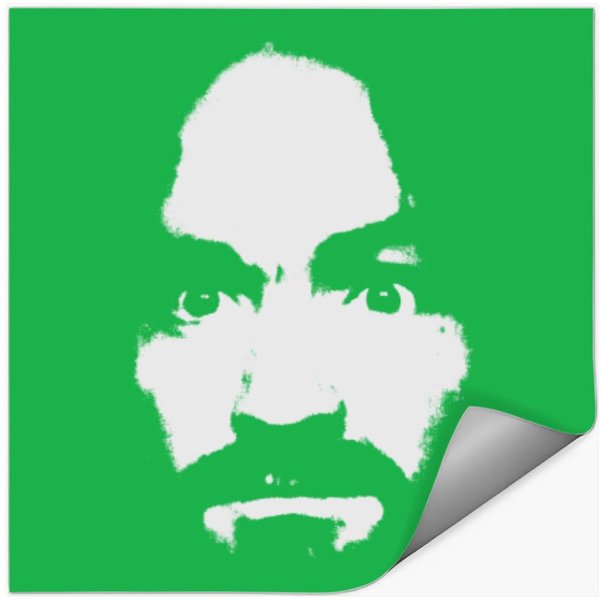 Charles Manson Charlie Dont Surf Stickers-image